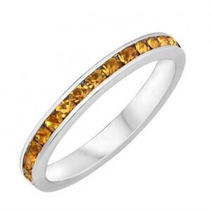 NEW STARLETTE women's itrine eternity band in silver